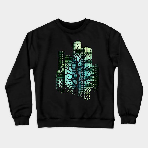 City Lights Crewneck Sweatshirt by alnavasord